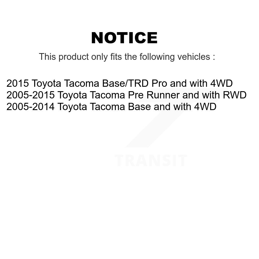 Front Suspension Control Arms And Upper Ball Joints Kit For Toyota Tacoma KTR-104545 - Image 2