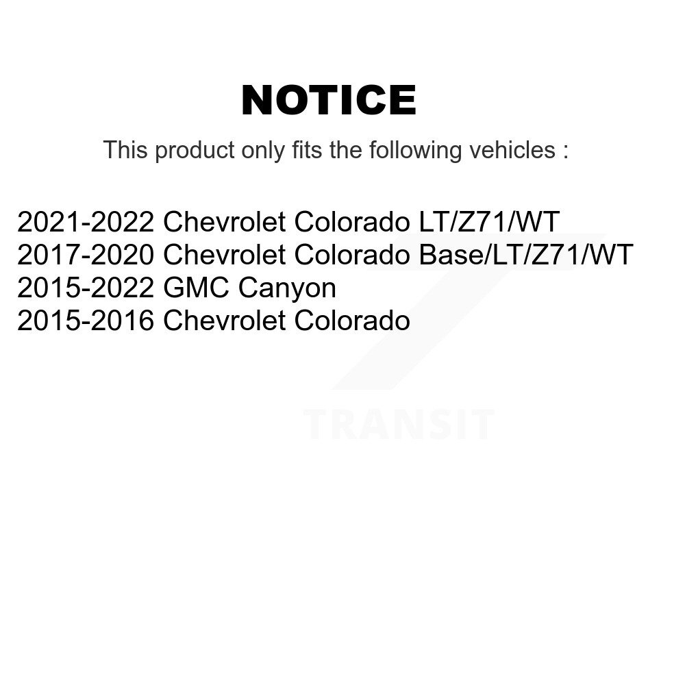 Front Upper Suspension Control Arm And Ball Joint Kit For Chevrolet Colorado GMC Canyon KTR-104559 - Image 2
