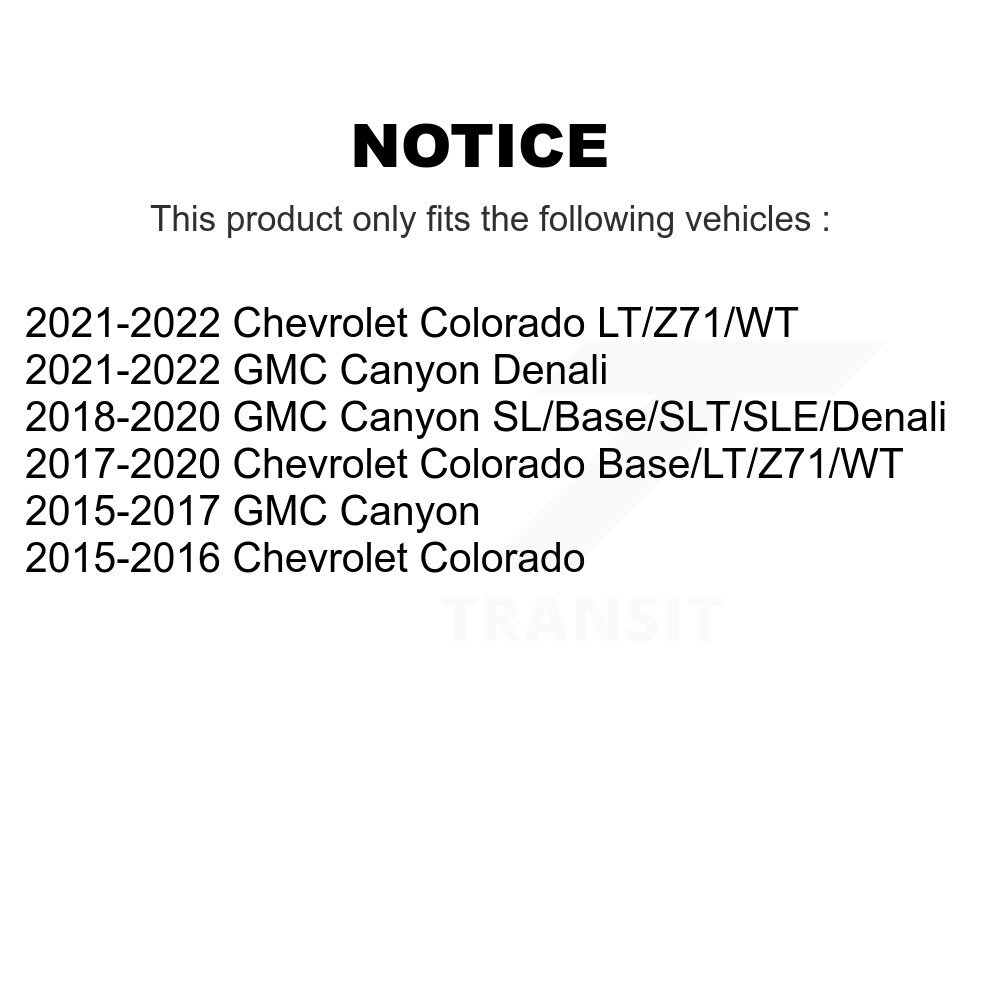 Front Suspension Upper Control Arm Lower Ball Joint Kit For Chevrolet Colorado GMC Canyon KTR-104560 - Image 2