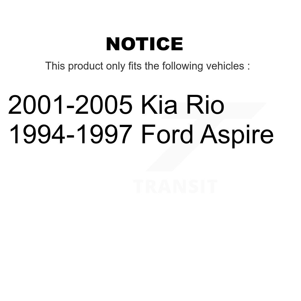 Front Outer Steering Tie Rod End Pair For Kia Rio Ford Aspire KTR-104622 - Image 2