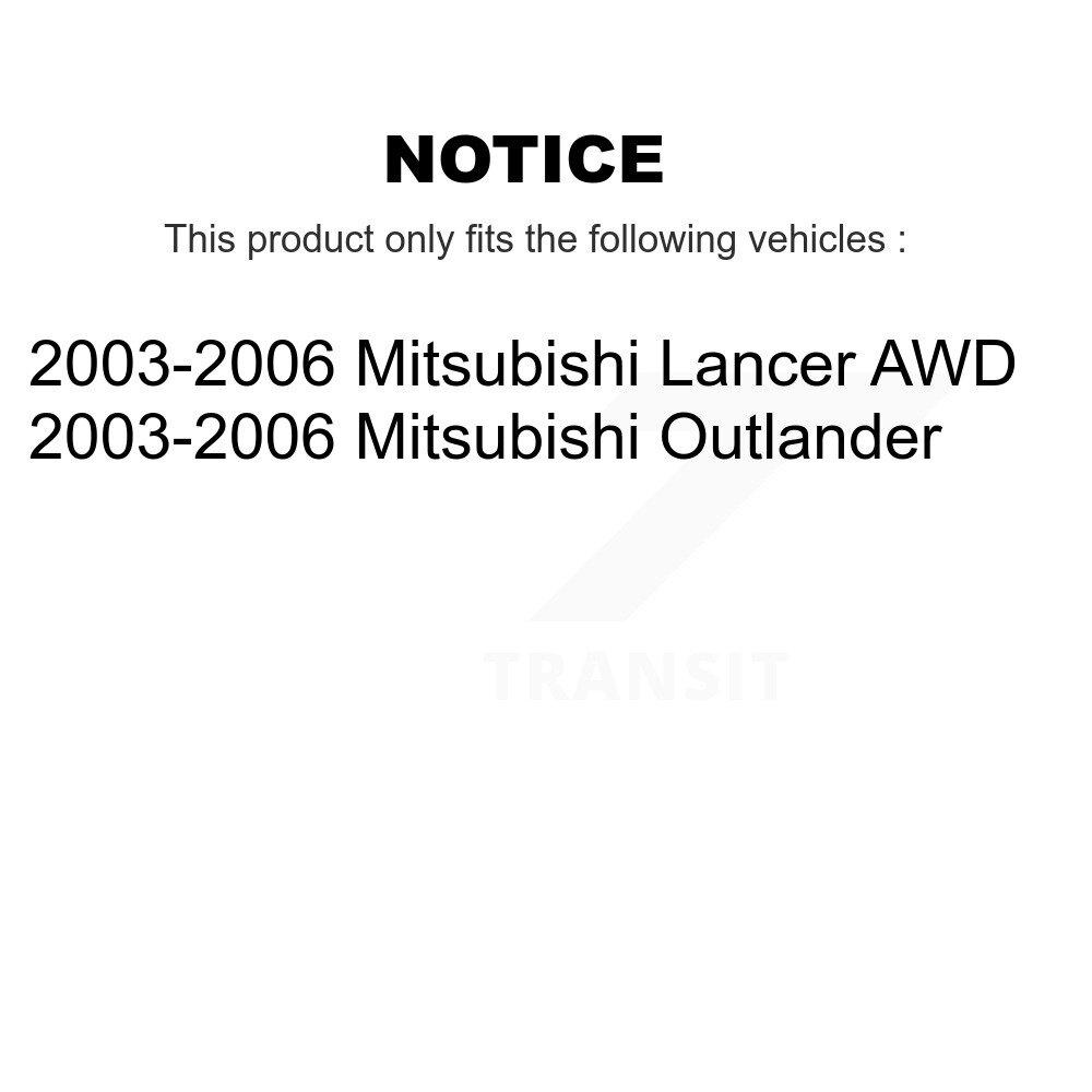 Front Outer Steering Tie Rod End Pair For 2003-2006 Mitsubishi Lancer Outlander KTR-104649 - Image 2