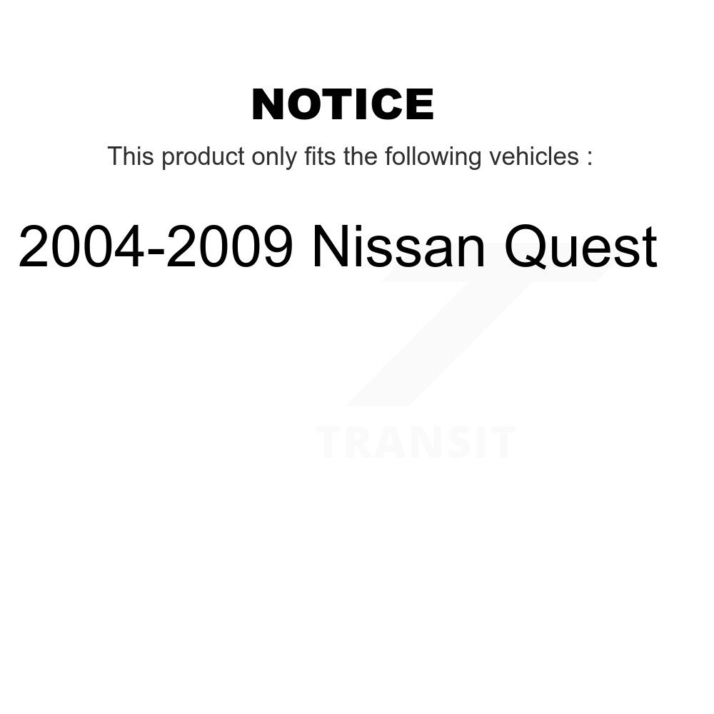 Front Outer Steering Tie Rod End Pair For 2004-2009 Nissan Quest KTR-104657 - Image 2