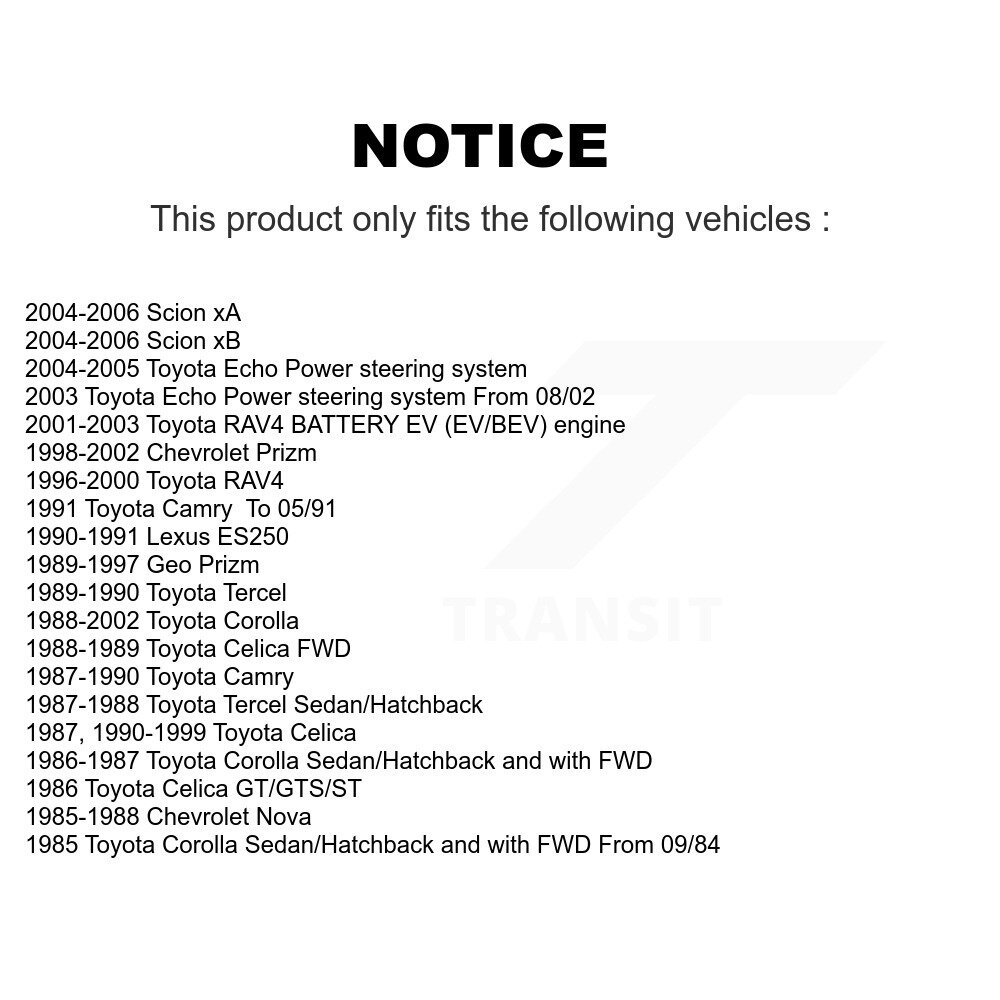 Front Outer Tie Rod End Pair For Toyota Echo Corolla RAV4 Celica Scion xB Camry Tercel xA KTR-104674 - Image 2