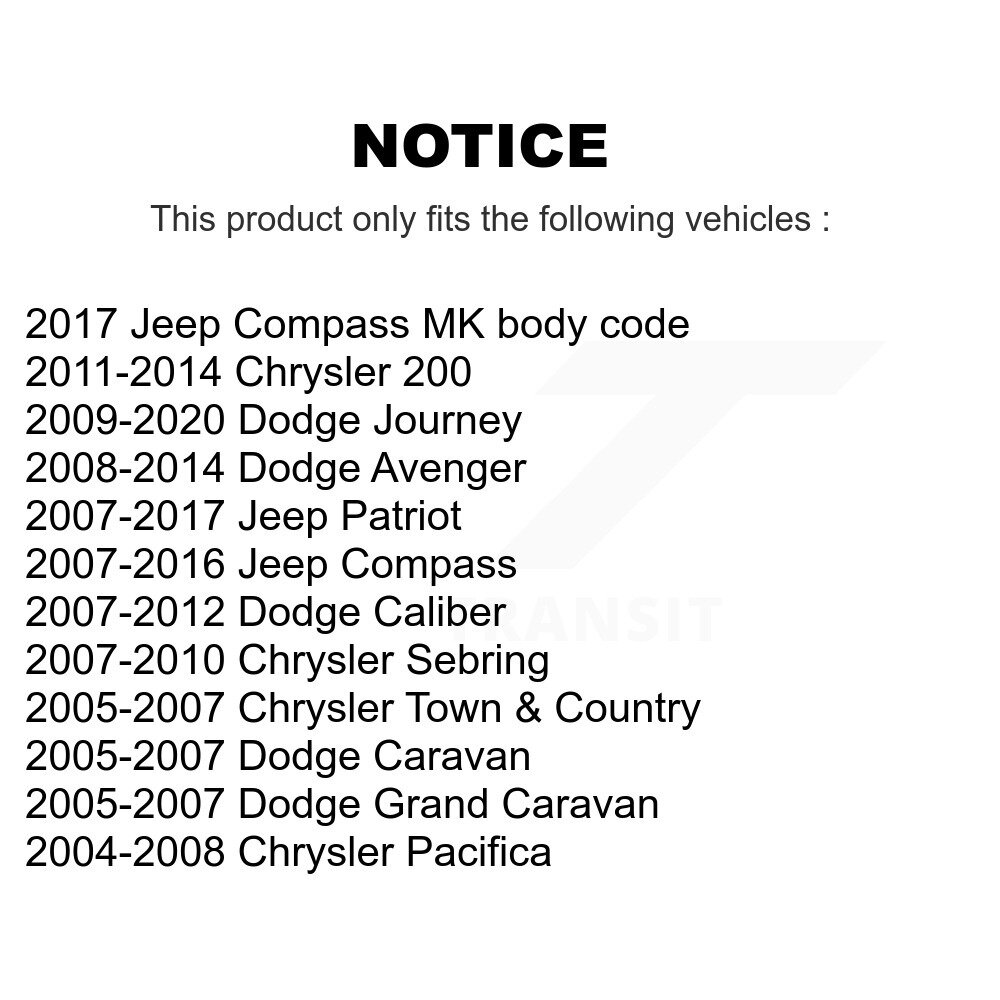 Front Outer Tie Rod End Pair For Dodge Journey Jeep Patriot Chrysler Compass 200 Caliber KTR-104675 - Image 2