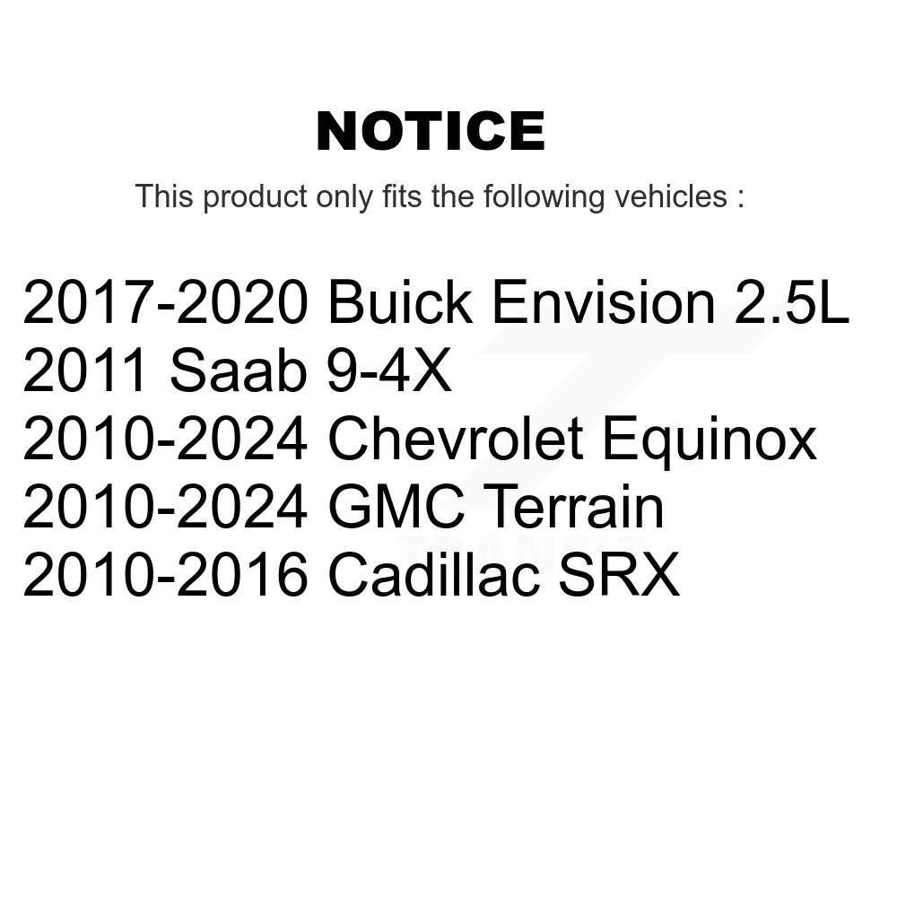 Front Outer Tie Rod End Pair For Chevrolet Equinox GMC Terrain Cadillac SRX Buick Saab KTR-104678 - Image 2