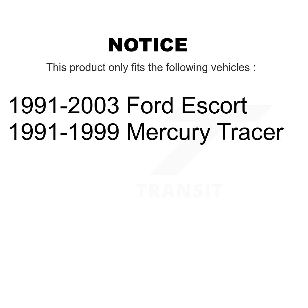 Front Outer Steering Tie Rod End Pair For Ford Escort Mercury Tracer KTR-104689 - Image 2