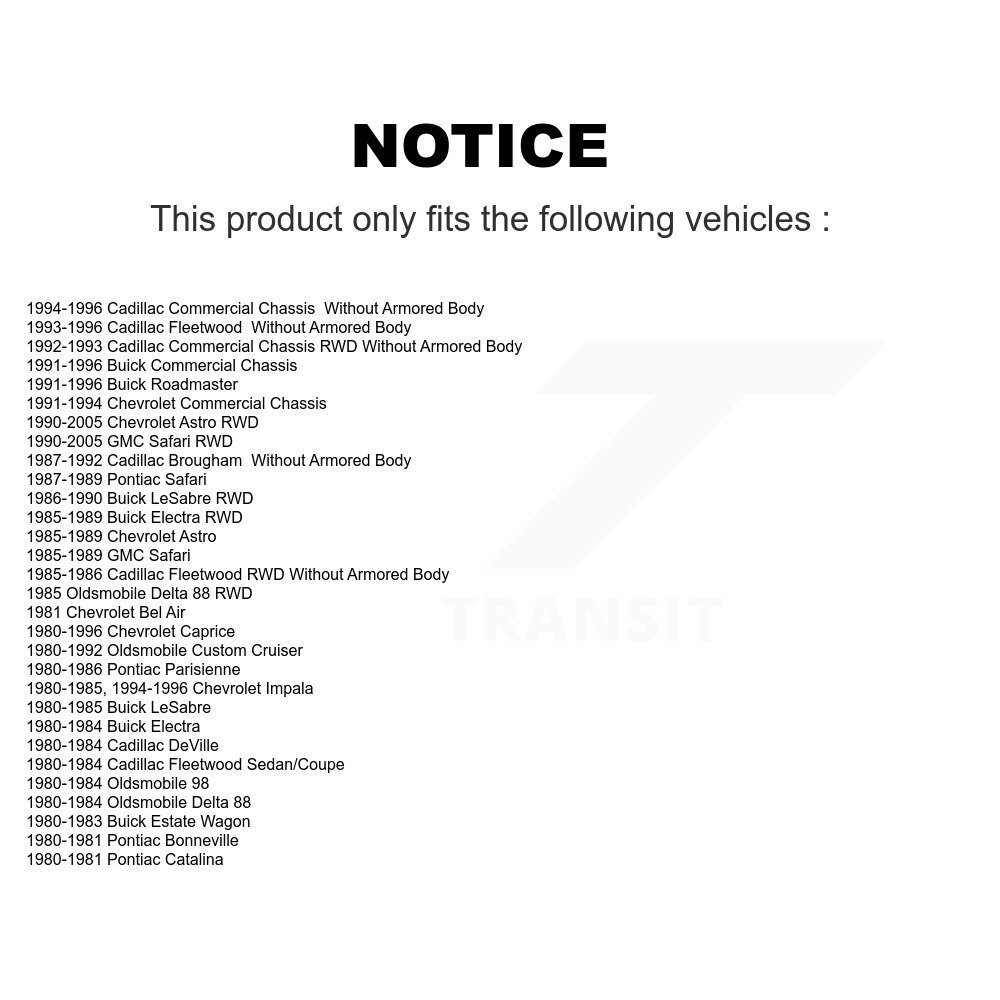 Front Outer Tie Rod End Pair For Chevrolet Astro Safari GMC Cadillac Caprice Buick Delta KTR-104696 - Image 2