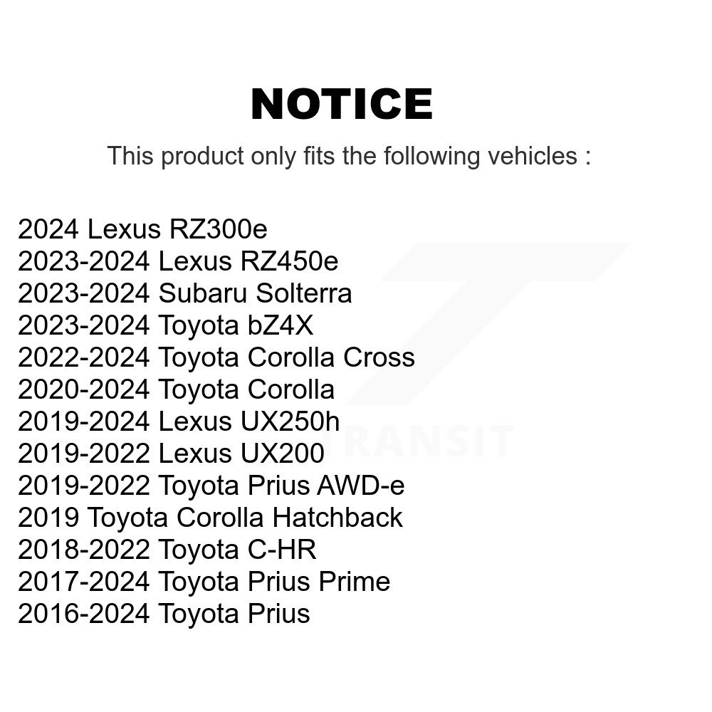 Front Suspension Bar Link Pair For Toyota Corolla Cross C-HR Prius Prime Lexus UX250h KTR-104702 - Image 2