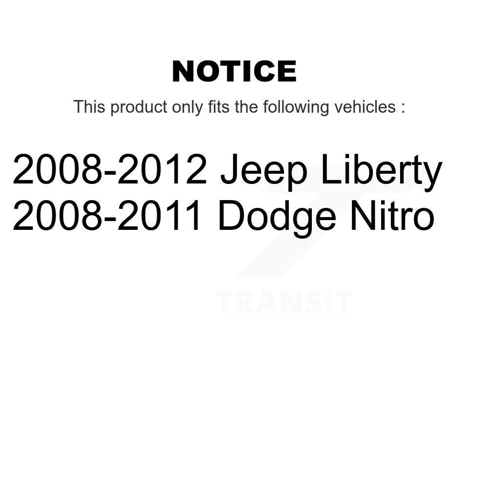 Front Inner Steering Tie Rod End Pair For Jeep Liberty Dodge Nitro KTR-104713 - Image 2