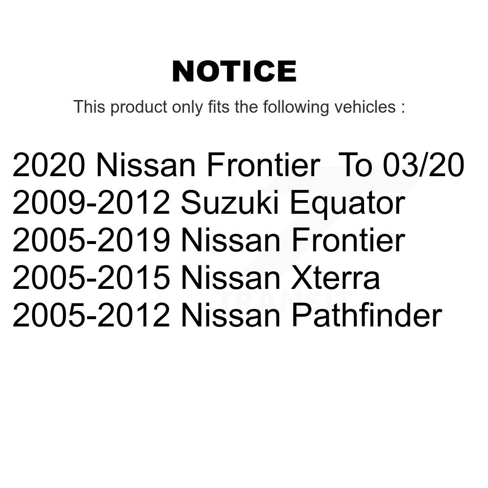 Front Inner Tie Rod End Pair For Nissan Frontier Pathfinder Xterra Suzuki Equator KTR-104771 - Image 2