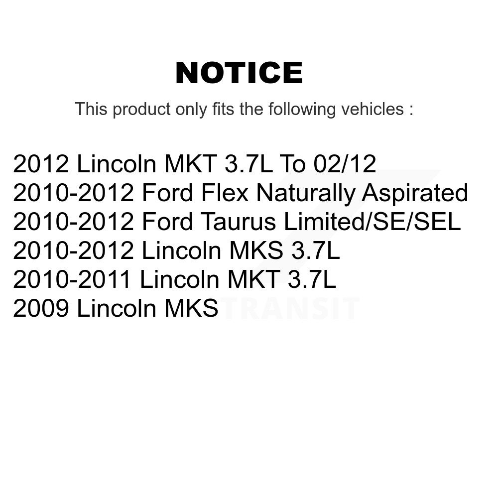 Front Inner Steering Tie Rod End Pair For Ford Taurus Flex Lincoln MKS MKT KTR-104783 - Image 2