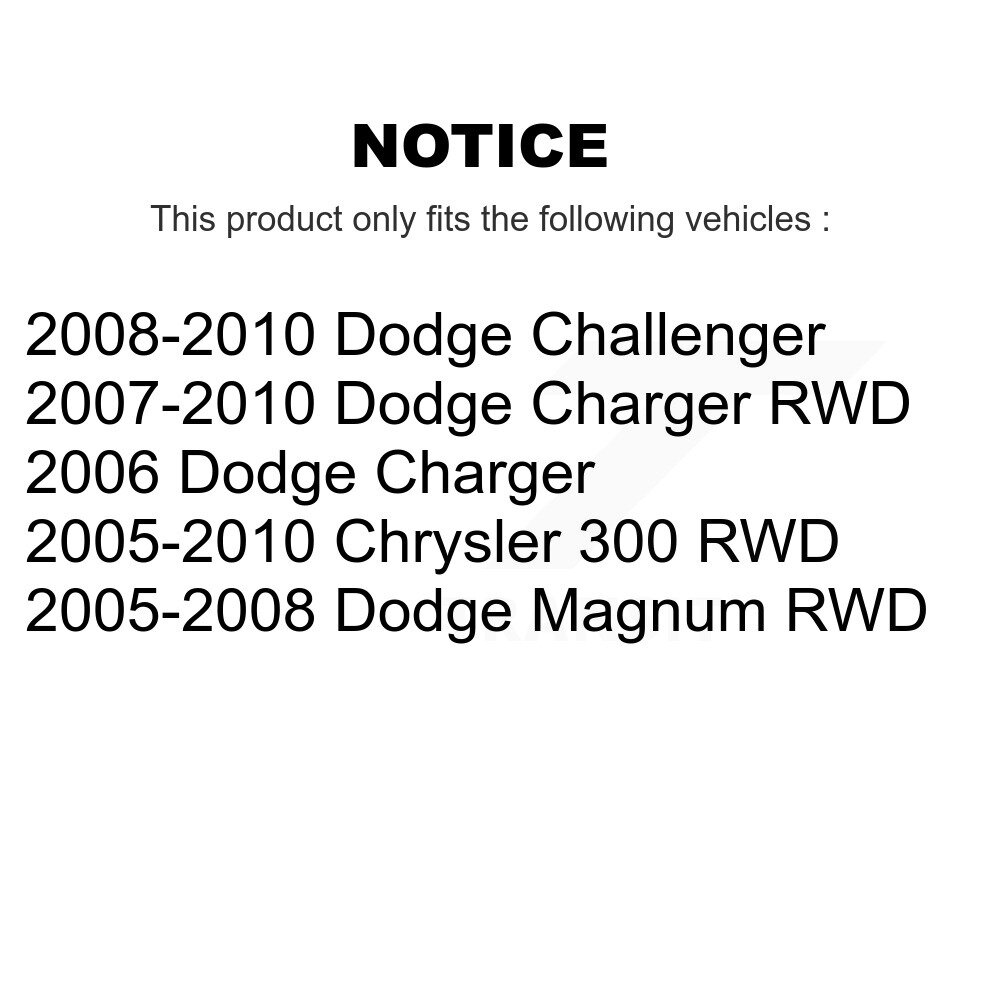 Front Inner Steering Tie Rod End Pair For Dodge Chrysler 300 Charger Challenger Magnum KTR-104785 - Image 2