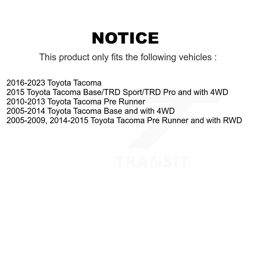 Front Inner Steering Tie Rod End Pair For Toyota Tacoma KTR-104787 - Image 2