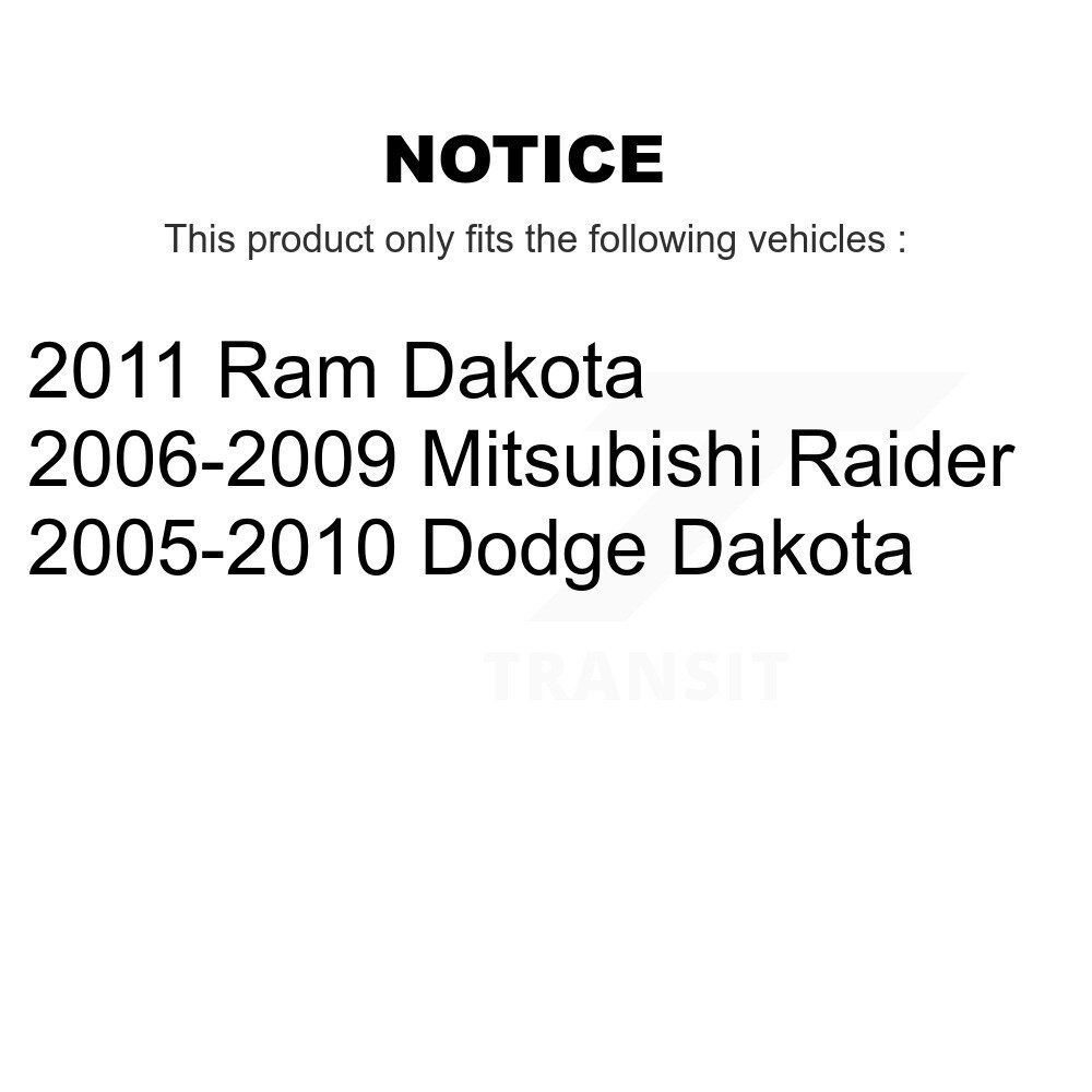 Front Inner Steering Tie Rod End Pair For Dakota Dodge Ram Mitsubishi Raider KTR-104801 - Image 2