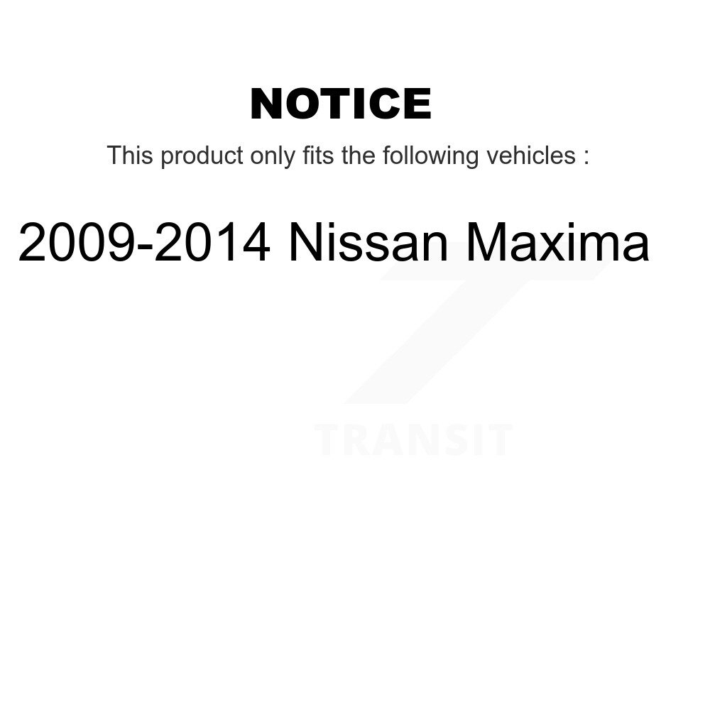 Front Inner Steering Tie Rod End Pair For 2009-2014 Nissan Maxima KTR-104856 - Image 2