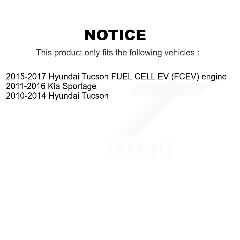 Front Inner Steering Tie Rod End Pair For Hyundai Tucson Kia Sportage KTR-104870 - Image 2
