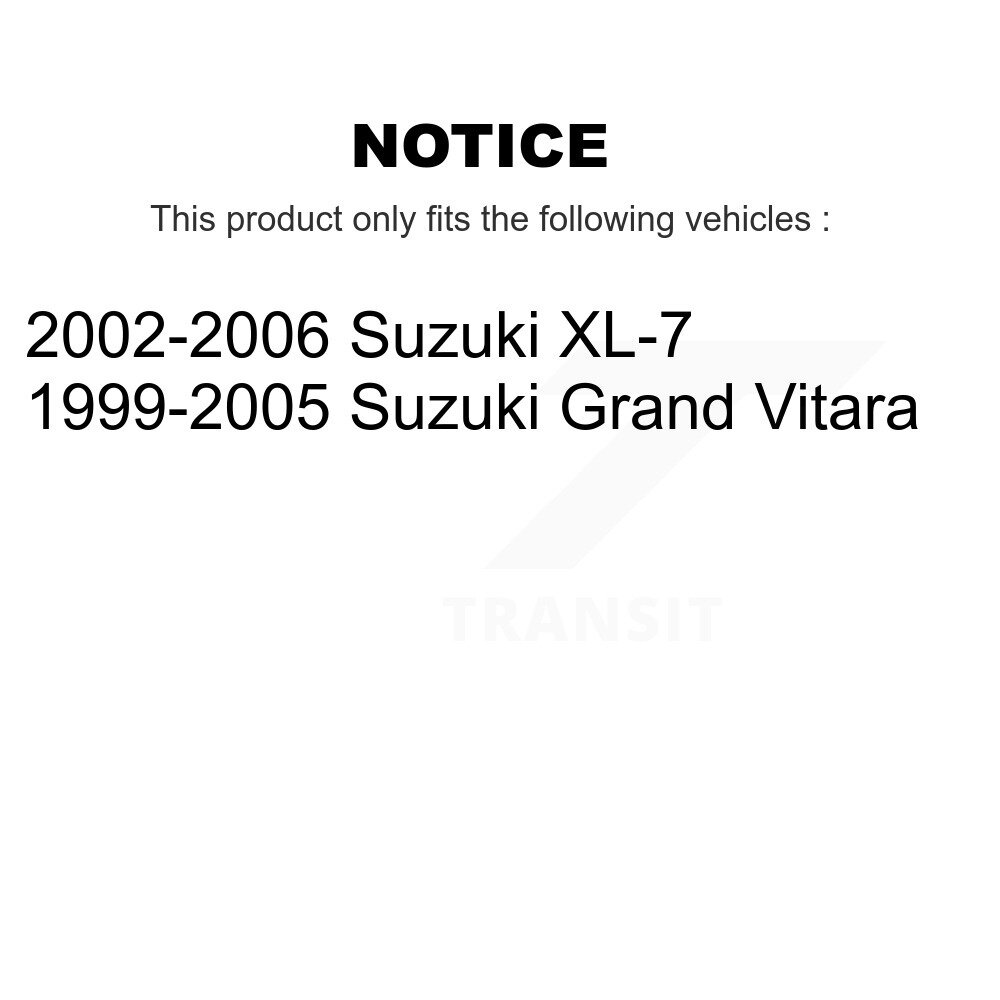 Front Inner Steering Tie Rod End Pair For Suzuki Grand Vitara XL-7 KTR-104877 - Image 2