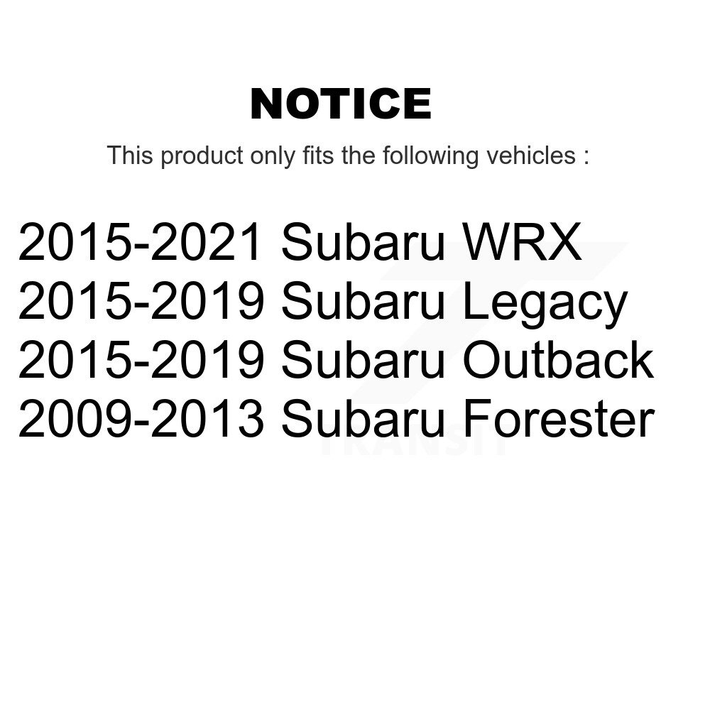 Front Inner Steering Tie Rod End Pair For Subaru Outback Forester WRX Legacy KTR-104895 - Image 2