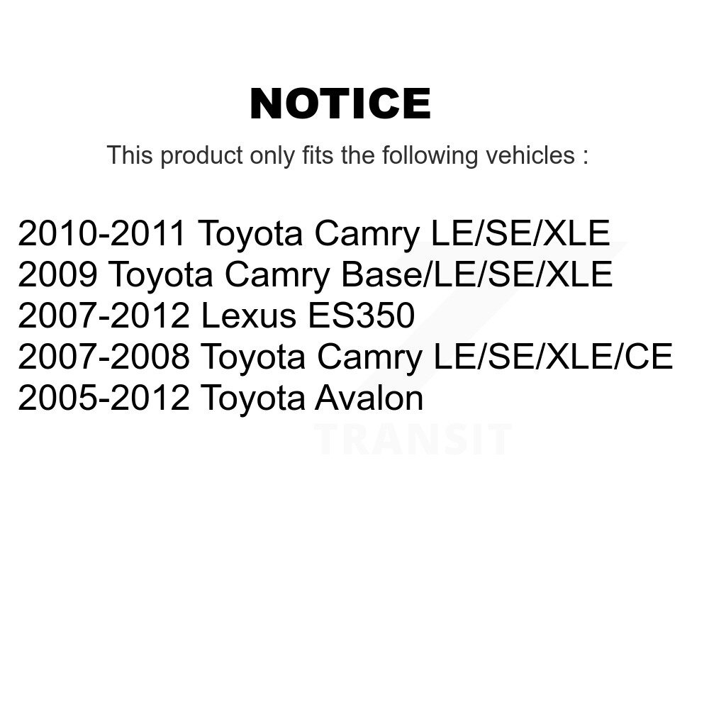 Front Inner Steering Tie Rod End Pair For Toyota Camry Lexus ES350 Avalon KTR-104921 - Image 2