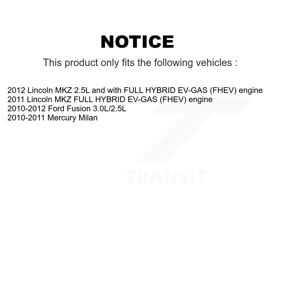 Front Outer & Inner Steering Tie Rod End Kit For Ford Fusion Lincoln MKZ Mercury Milan KTR-104965 - Image 2