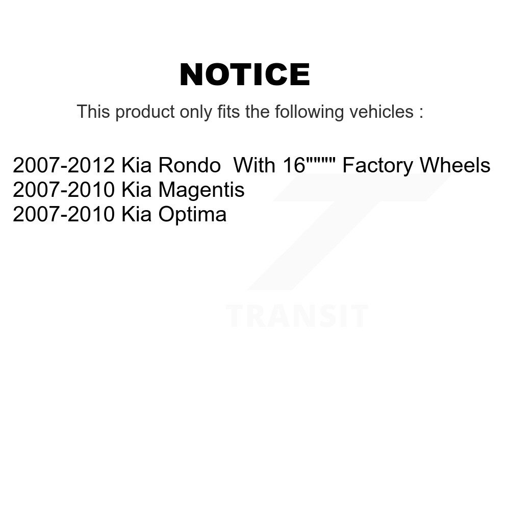 Front Outer & Inner Steering Tie Rod End Kit For Kia Rondo Optima Magentis KTR-104990 - Image 2