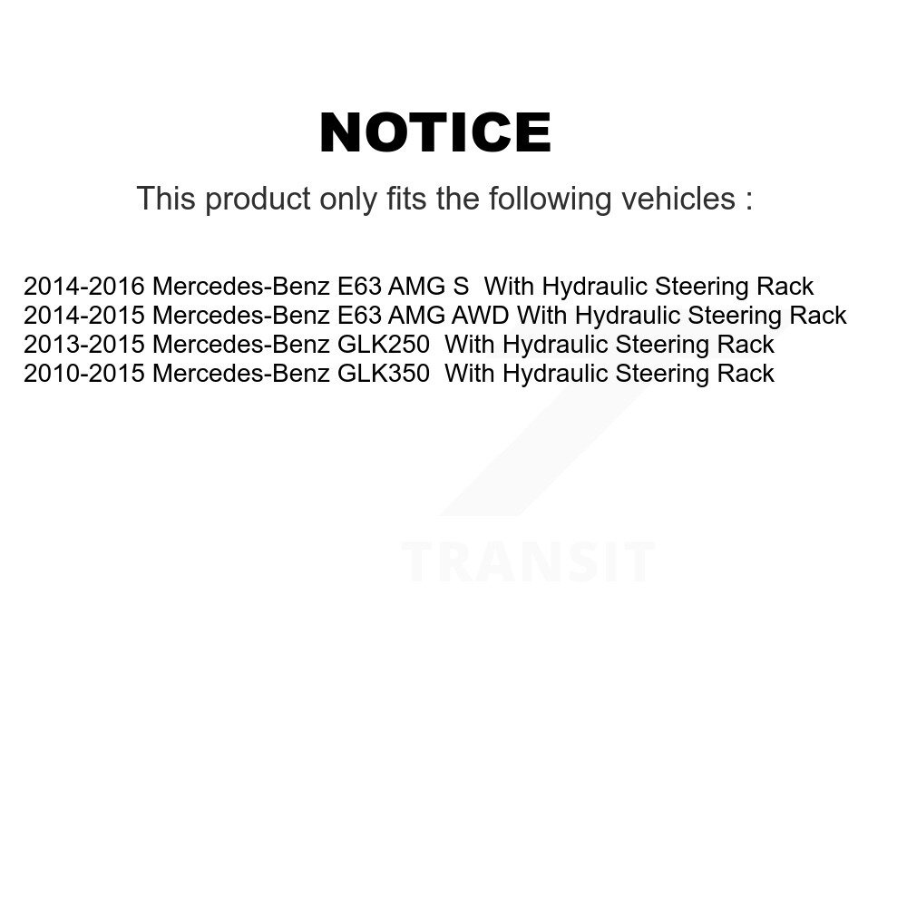 Front Outer & Inner Steering Tie Rod End Kit For Mercedes-Benz GLK350 GLK250 E63 AMG S KTR-105006 - Image 2