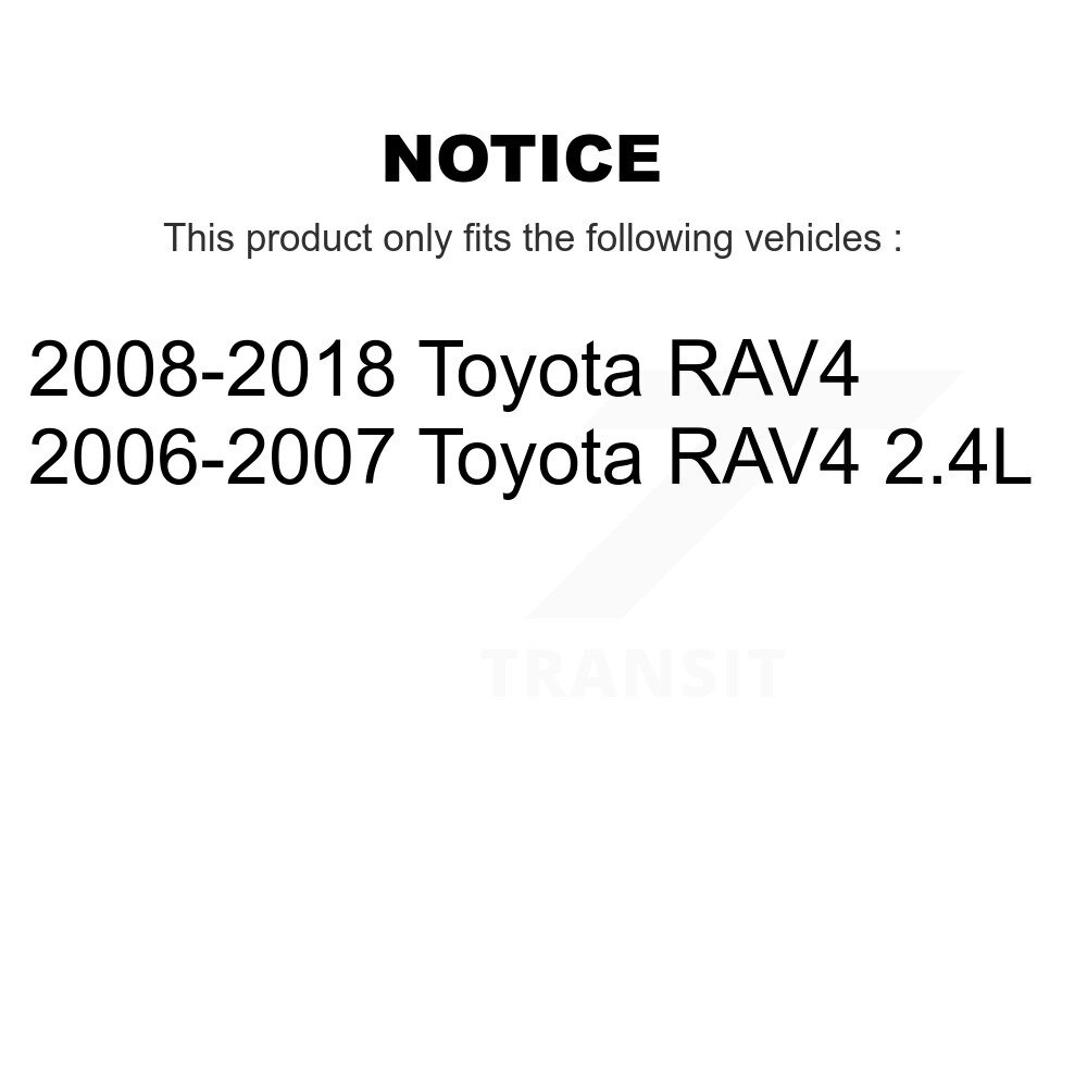 Front Outer & Inner Steering Tie Rod End Kit For Toyota RAV4 KTR-105007 - Image 2