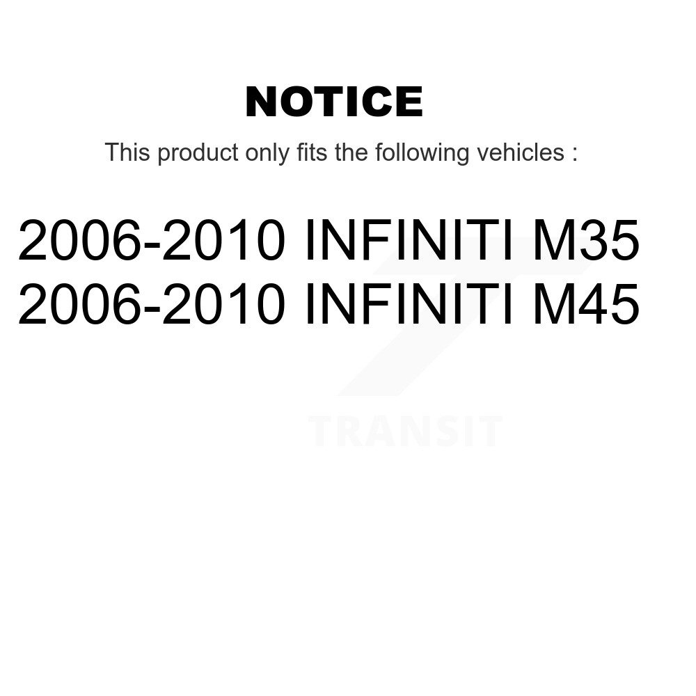 Front Outer & Inner Steering Tie Rod End Kit For 2006-2010 INFINITI M35 M45 KTR-105042 - Image 2