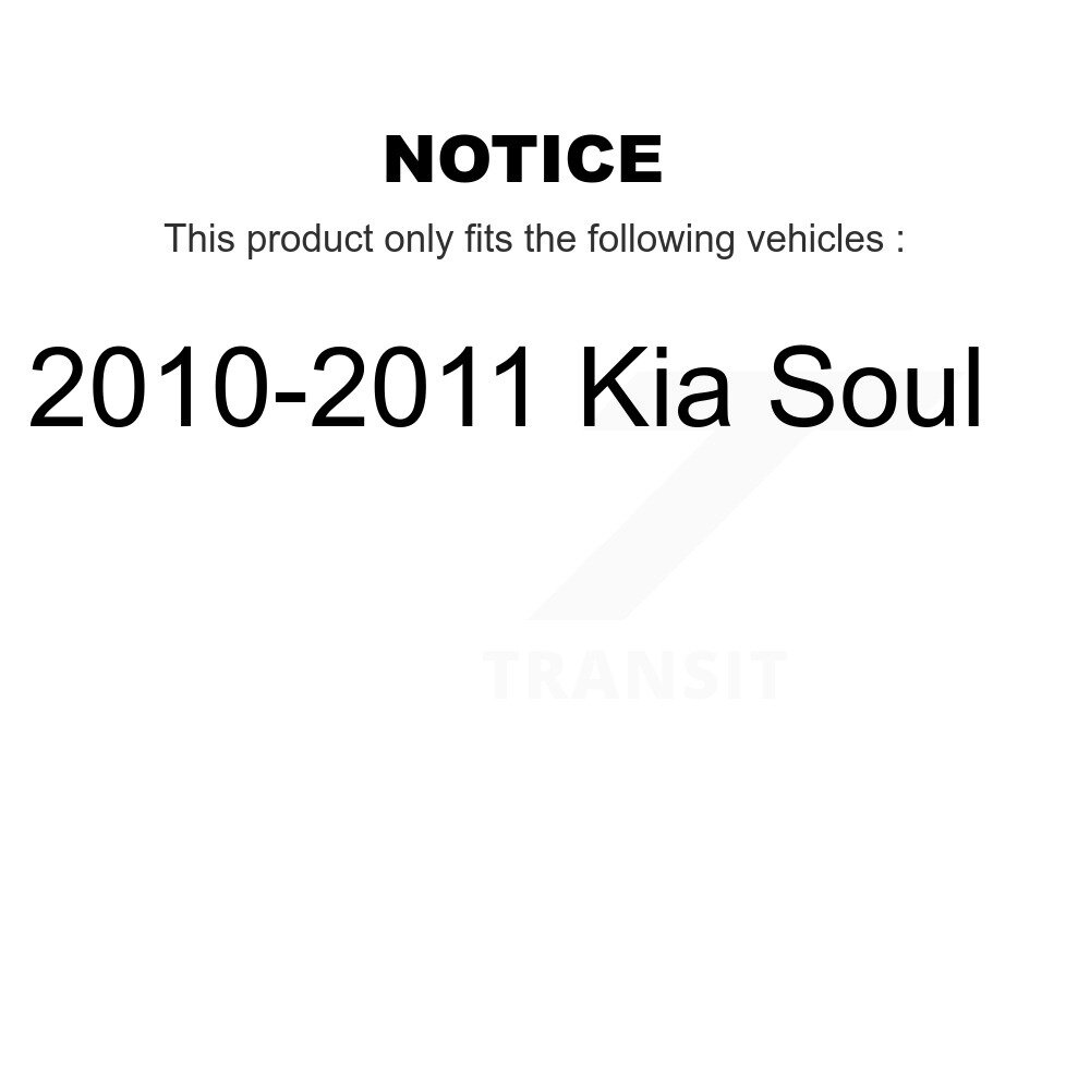 Front Outer & Inner Steering Tie Rod End Kit For 2010-2011 Kia Soul KTR-105064 - Image 2