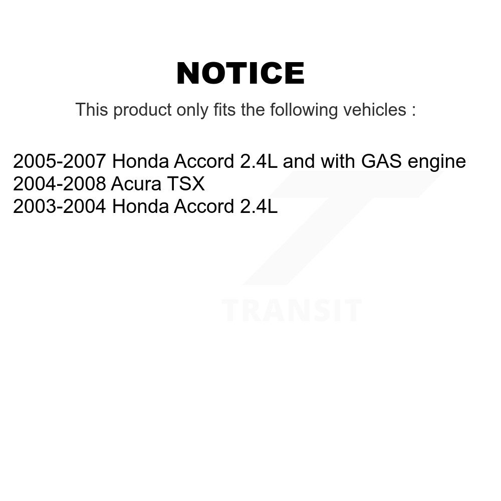 Front Outer & Inner Steering Tie Rod End Kit For Honda Accord Acura TSX KTR-105072 - Image 2