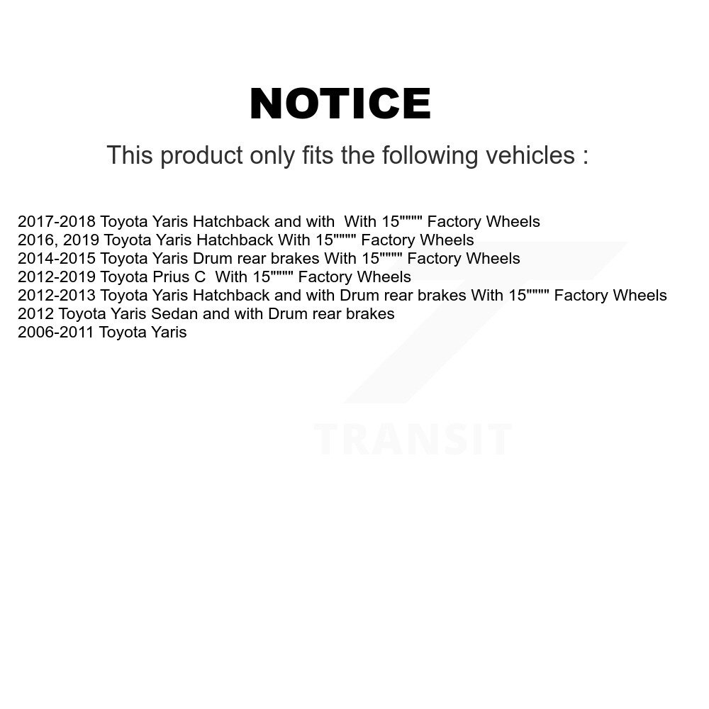 Front Outer & Inner Steering Tie Rod End Kit For 2006-2008 Toyota Yaris KTR-105085 - Image 2
