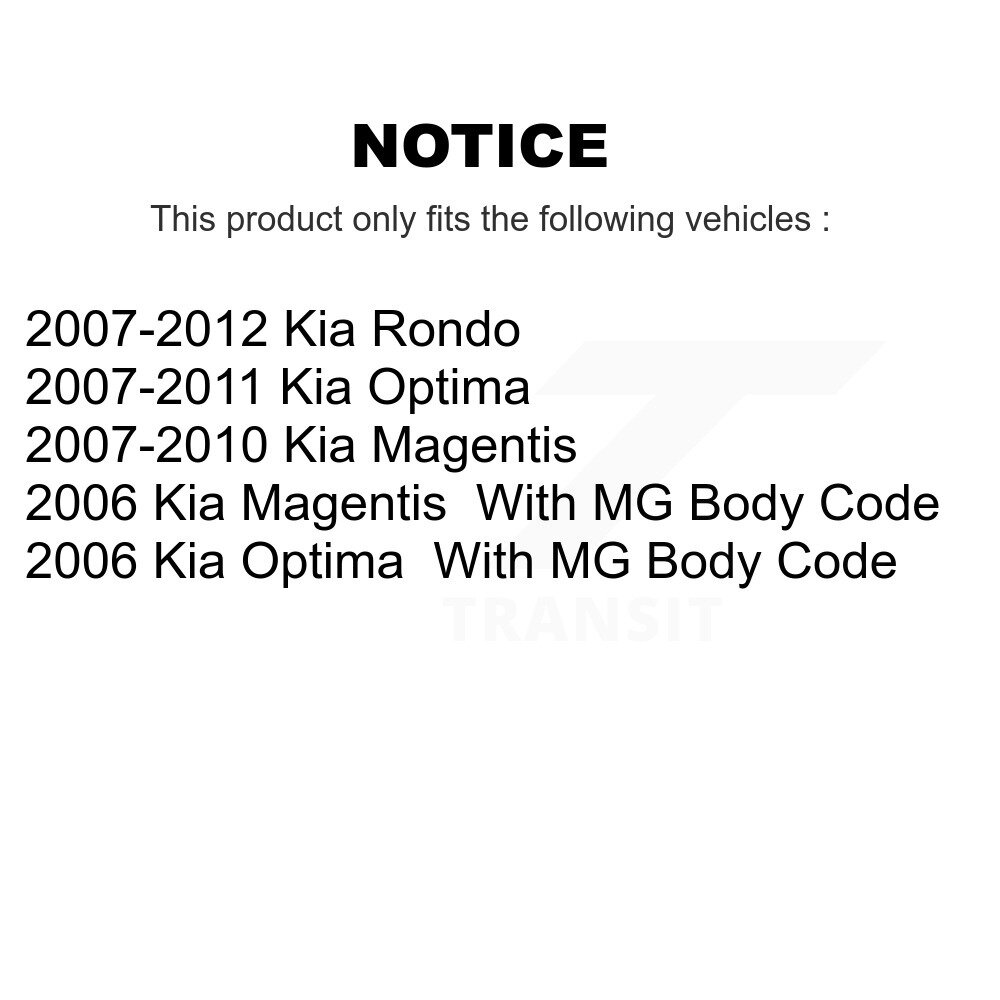 Front Lower Suspension Control Arm Kit For Kia Rondo Optima Magentis KTR-105200 - Image 2