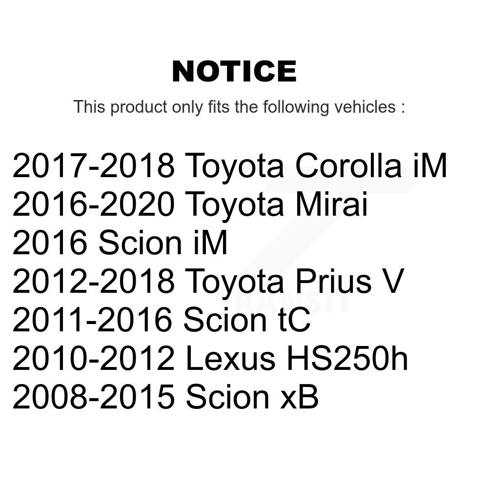 Front Lower Control Arm Kit For Toyota Prius V Scion Corolla iM tC xB Lexus HS250h KTR-105206 - Image 2