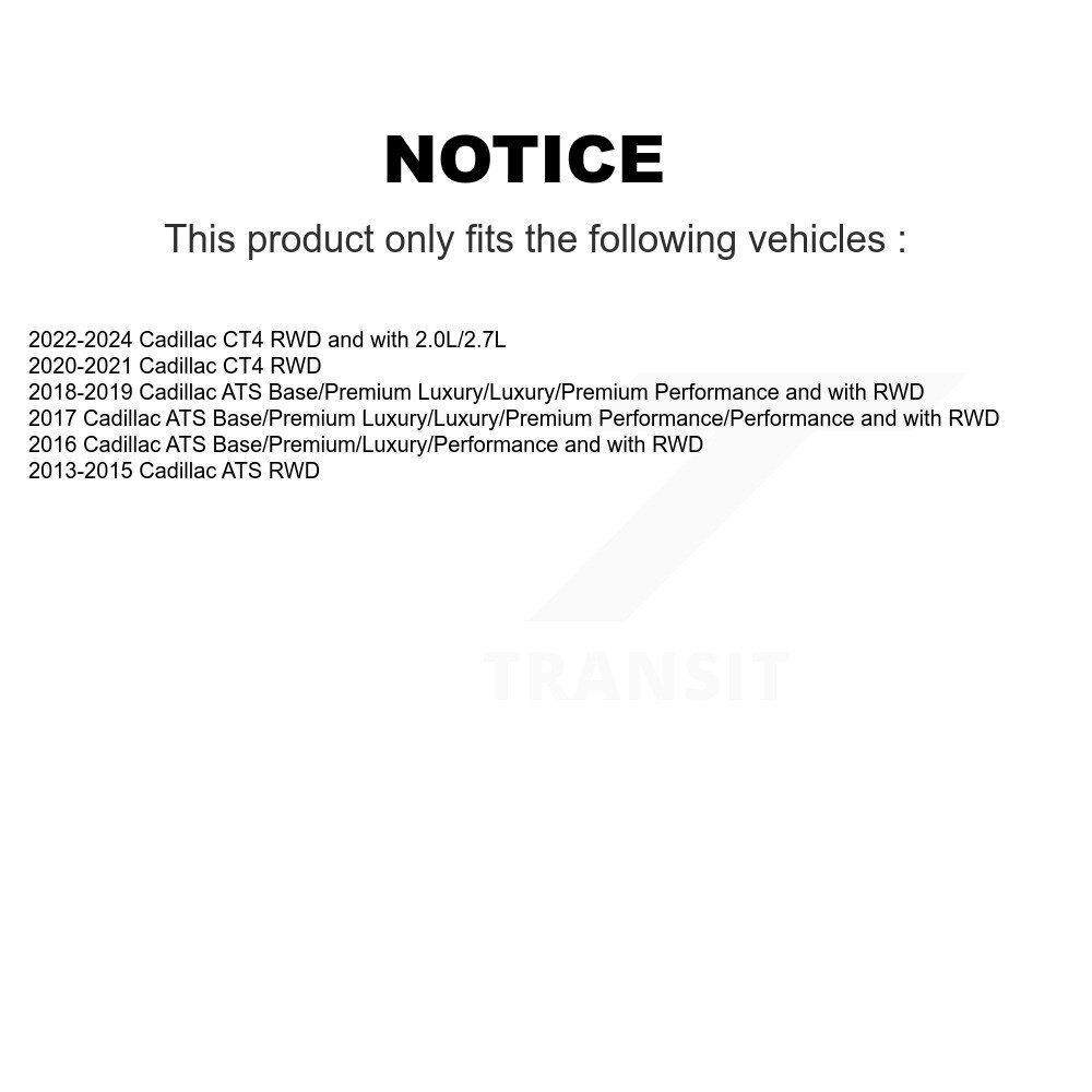 Front Lower Rearward Suspension Control Arm Ball Joint Assembly Kit For Cadillac ATS CT4 KTR-105257 - Image 2