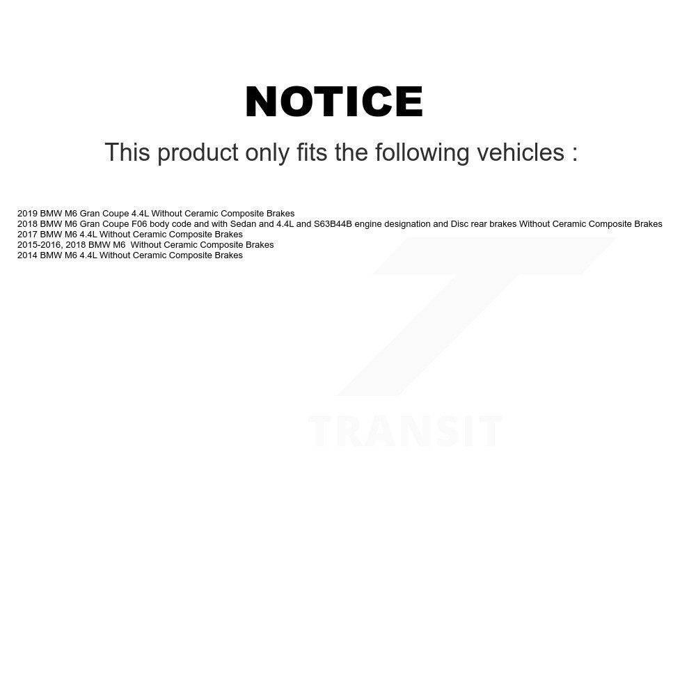 Front Ceramic Disc Brake Pads And Wear Sensors Kit For BMW M6 Gran Coupe KTW-100004 - Image 2