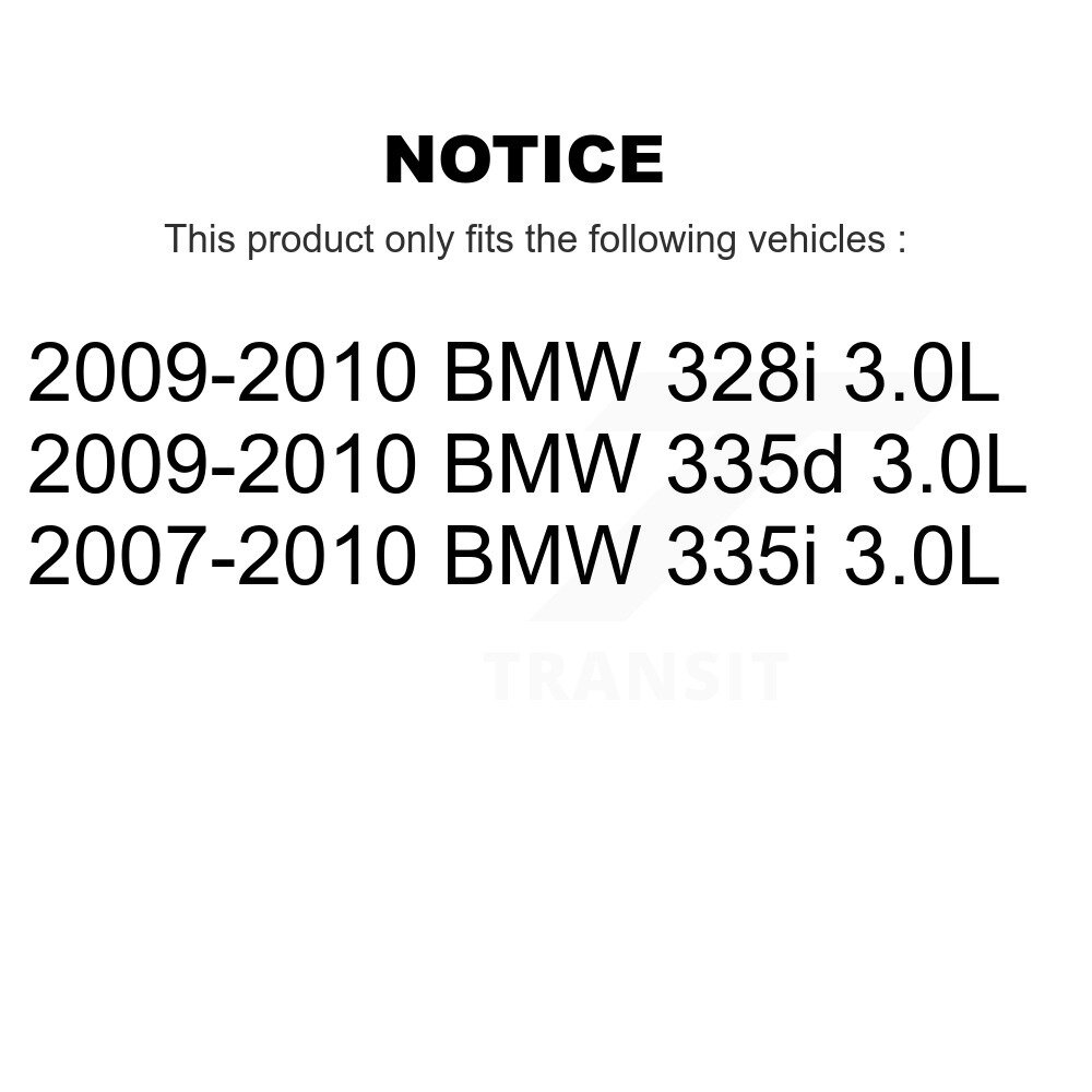 Front Ceramic Disc Brake Pads And Extra Wear Sensors Kit For BMW 335i 328i 335d 3.0L KTW-100131 - Image 2