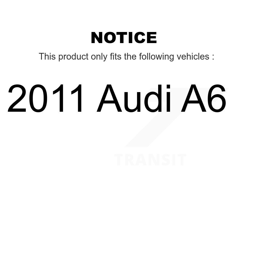 Front Ceramic Disc Brake Pads And Extra Wear Sensors Kit For 2011 Audi A6 KTW-100167 - Image 2