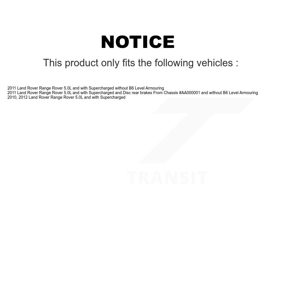 Front Rear Ceramic Disc Brake Pads And Wear Sensors Kit For Land Rover Range KTW-100483 - Image 2