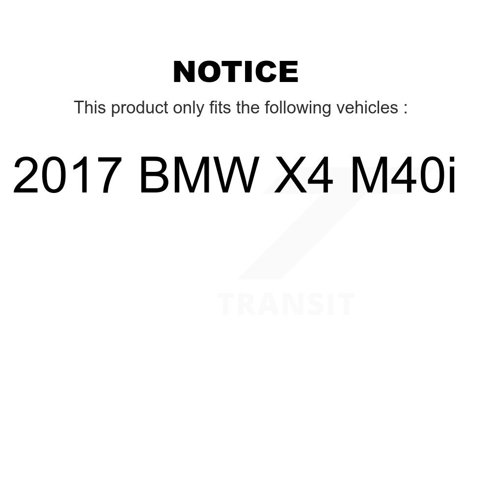 Front Rear Ceramic Disc Brake Pads And Wear Sensors Kit For 2017 BMW X4 M40i KTW-100697 - Image 2