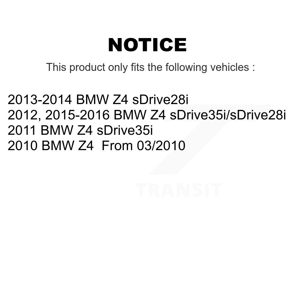 Front Ceramic Disc Brake Pads And Wear Sensors Kit For BMW Z4 KTW-101064 - Image 2
