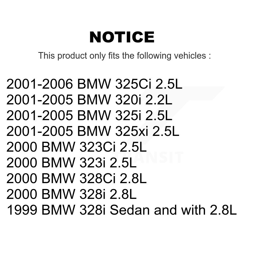 Rear Ceramic Disc Brake Pad Wear Sensor Kit For BMW 325i 325Ci 320i 325xi 328i 323Ci 323i KTW-101130 - Image 2