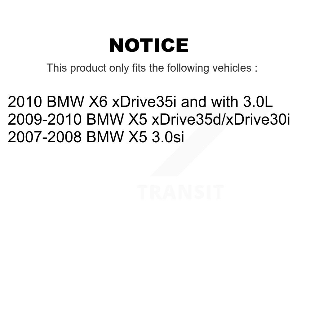 Rear Ceramic Disc Brake Pads And Wear Sensors Kit For BMW X5 X6 KTW-101225 - Image 2