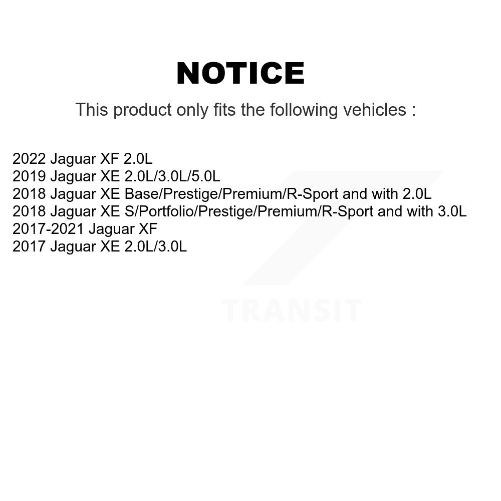 Rear Ceramic Disc Brake Pads And Wear Sensors Kit For Jaguar XE XF KTW-101267 - Image 2