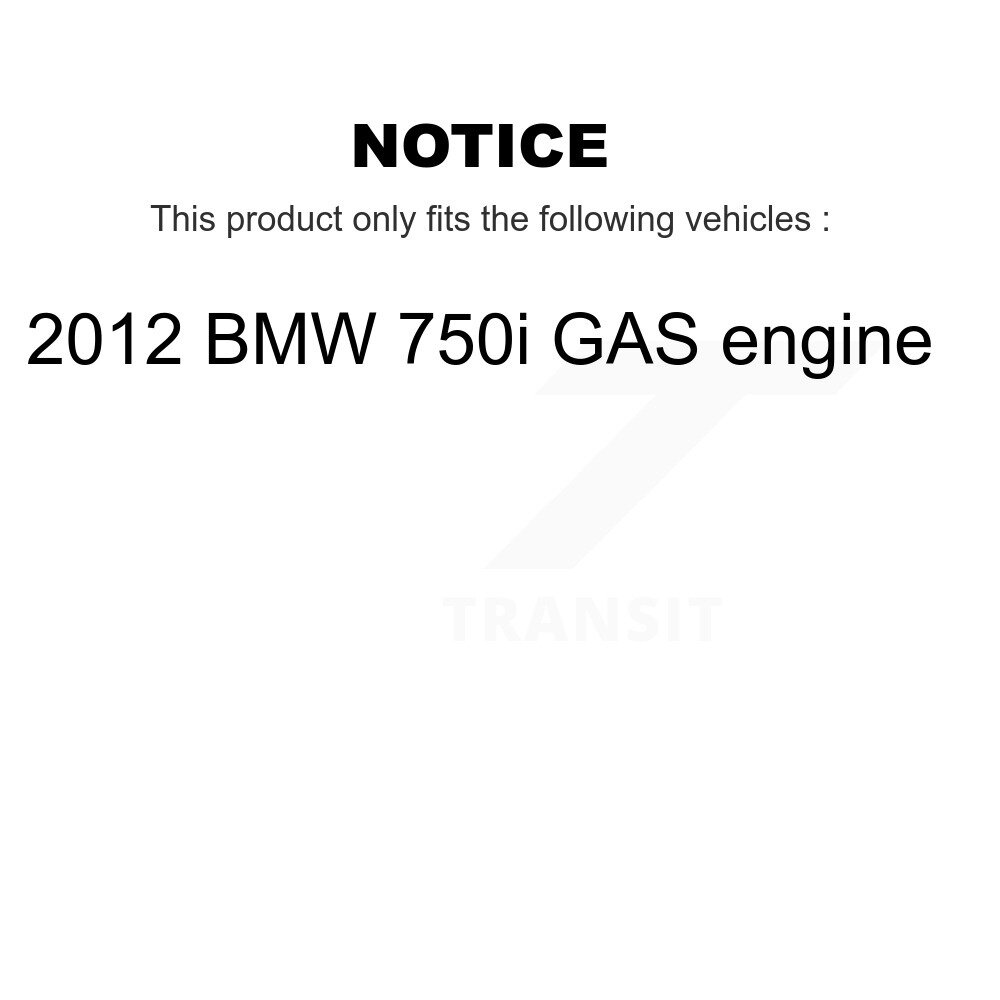 Front Rear Ceramic Disc Brake Pads And Wear Sensor Kit (5Pc) For 2012 BMW 750i GAS engine KTW-101439 - Image 2