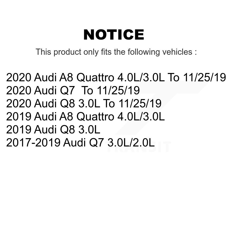 Rear Ceramic Disc Brake Pads And Wear Sensors Kit For Audi Q7 Q8 A8 Quattro KTW-101497 - Image 2