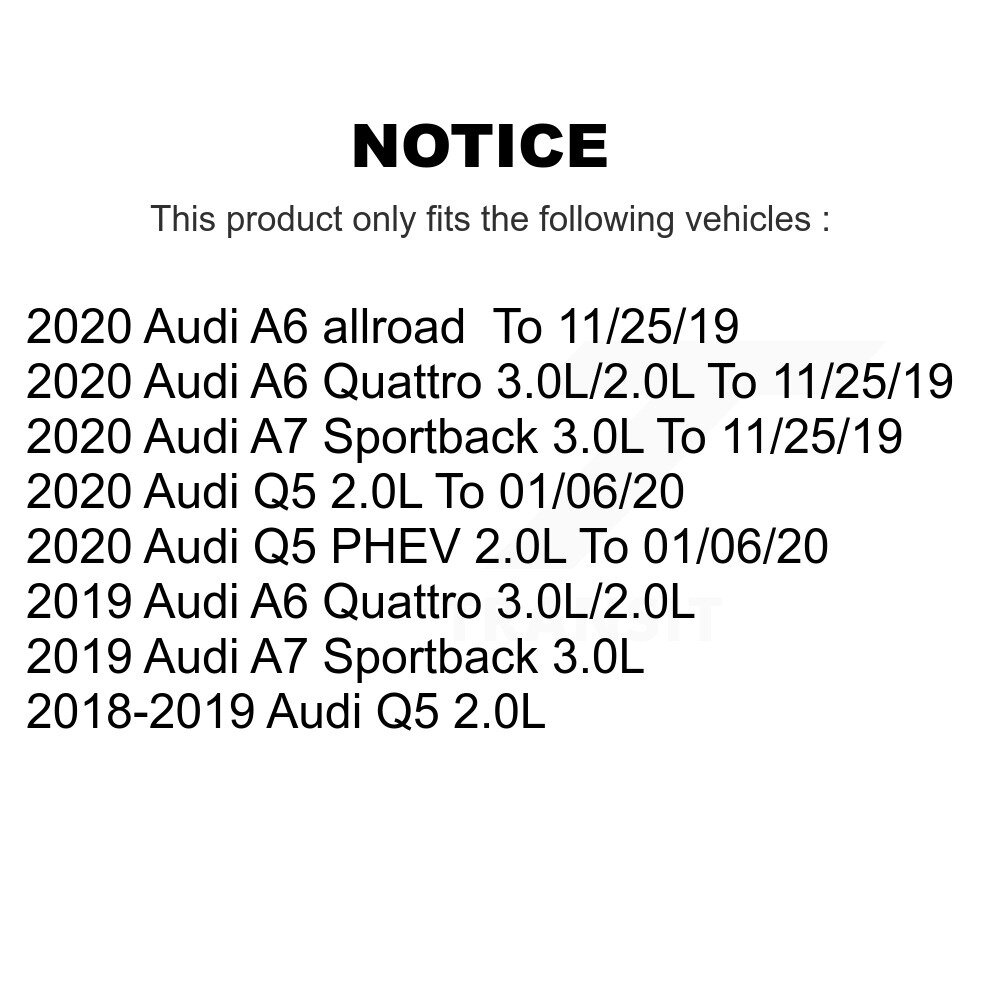 Rear Ceramic Brake Pad & Wear Sensor Kit For Audi Q5 A6 Quattro A7 Sportback PHEV allroad KTW-101591 - Image 2