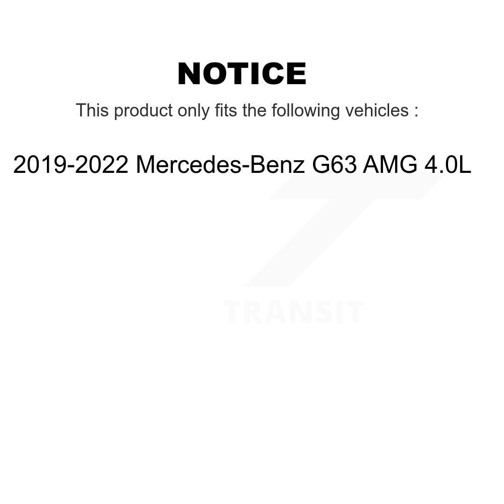 Front Rear Ceramic Brake Pad And Wear Sensor Kit For 2019-2022 Mercedes-Benz G63 AMG 4.0L KTW-101663 - Image 2