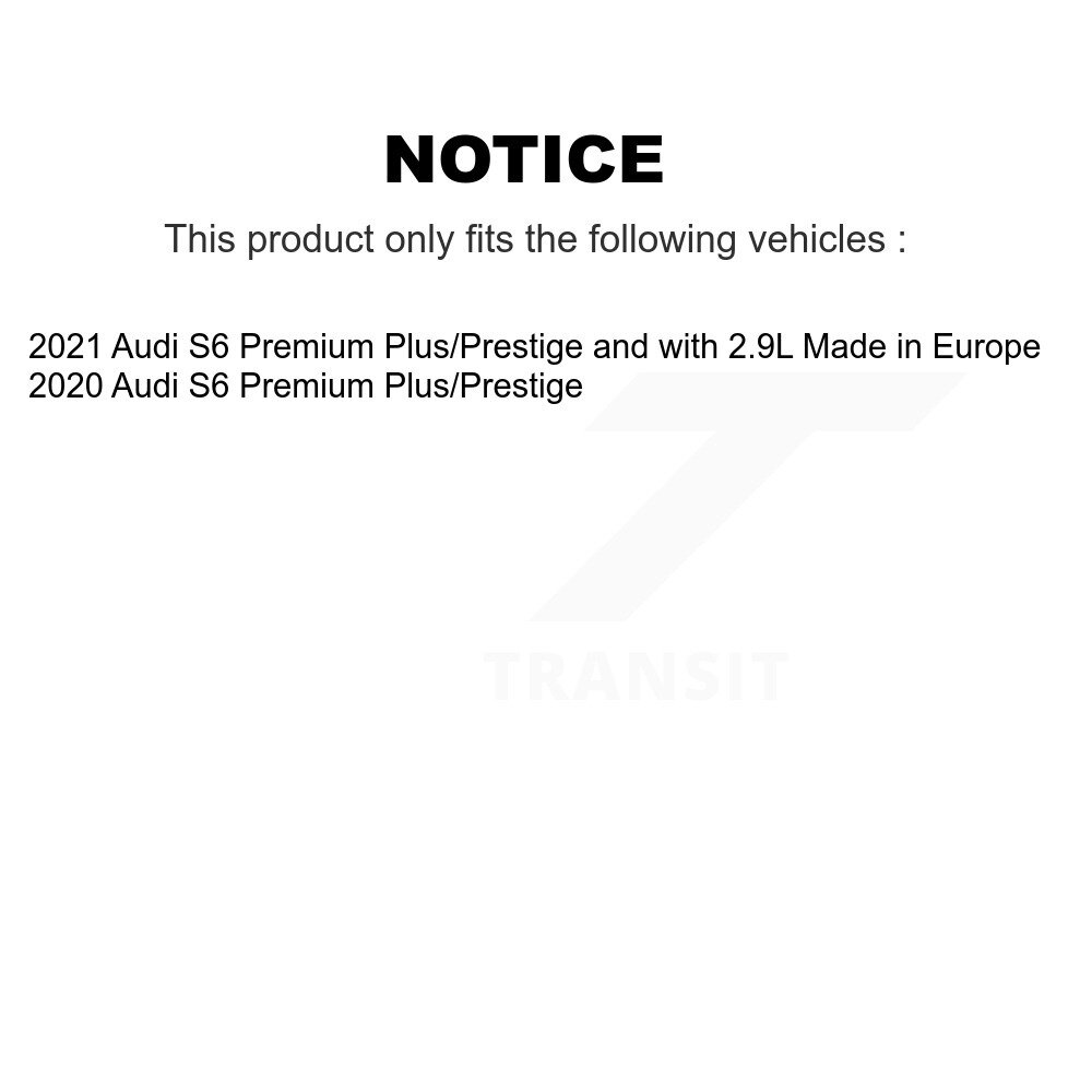 Front Rear Ceramic Disc Brake Pads And Wear Sensors Kit For Audi S6 KTW-101666 - Image 2