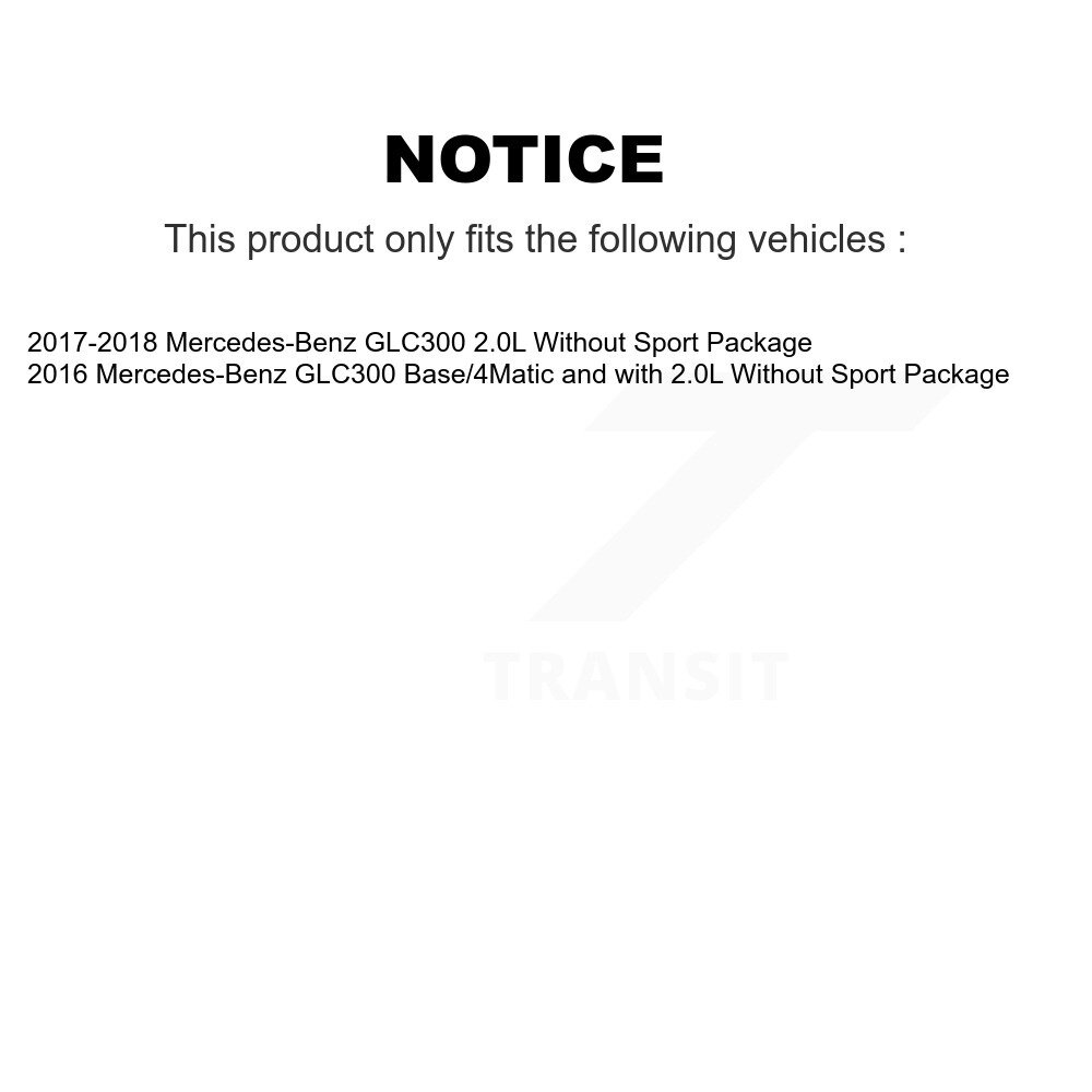 Front Rear Ceramic Disc Brake Pads And Wear Sensors Kit For Mercedes-Benz GLC300 KTW-101679 - Image 2