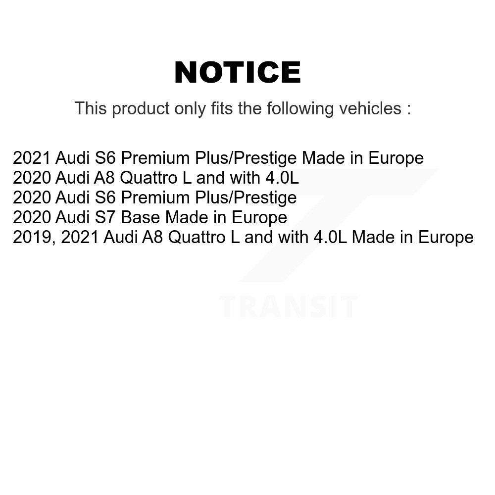 Front Ceramic Disc Brake Pads And Wear Sensors Kit For Audi A8 Quattro S6 S7 KTW-101710 - Image 2